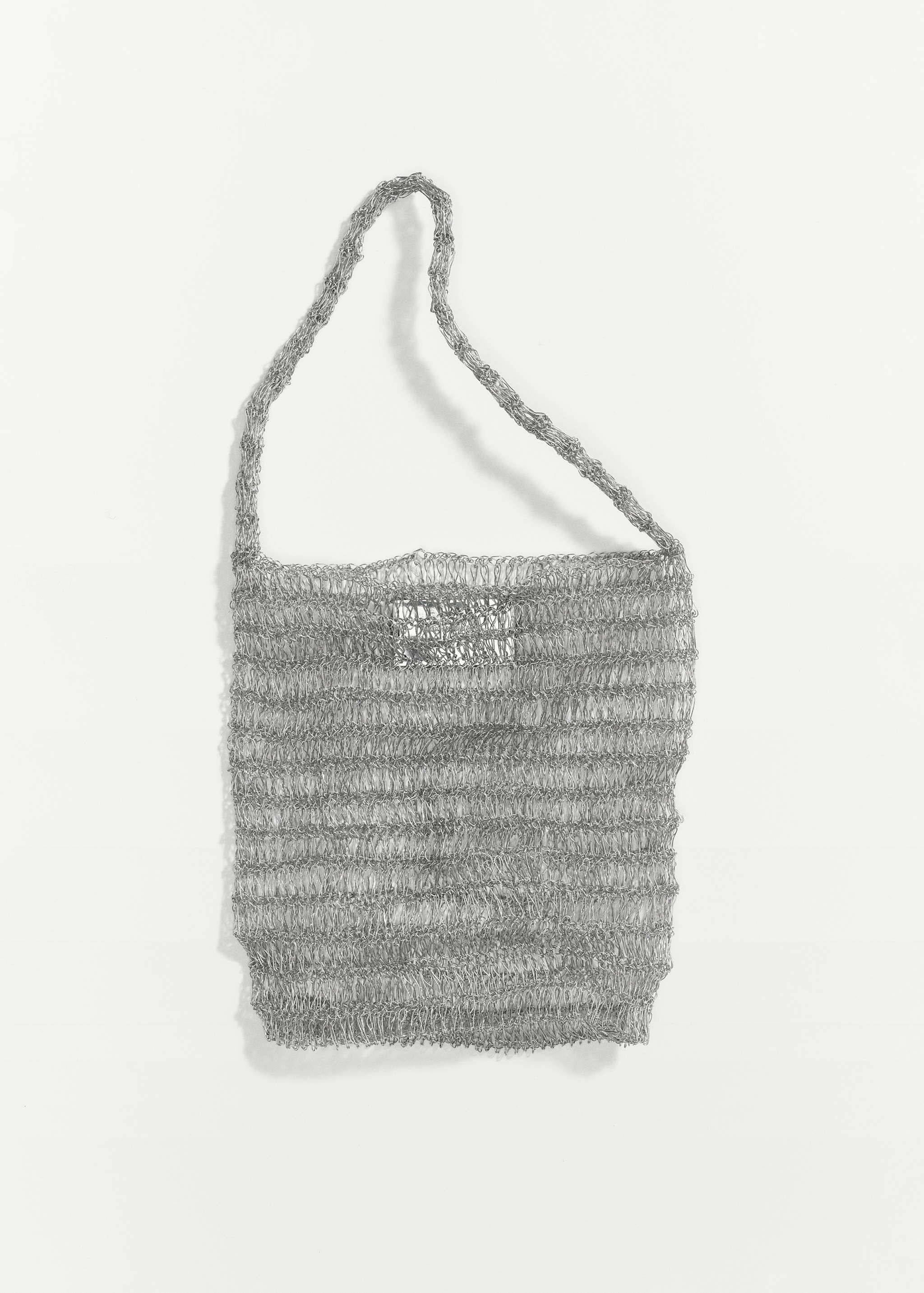 Metallic mesh shoulder bag - Article without model