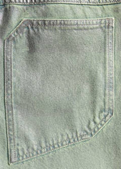 Straight foil jeans — Green 8