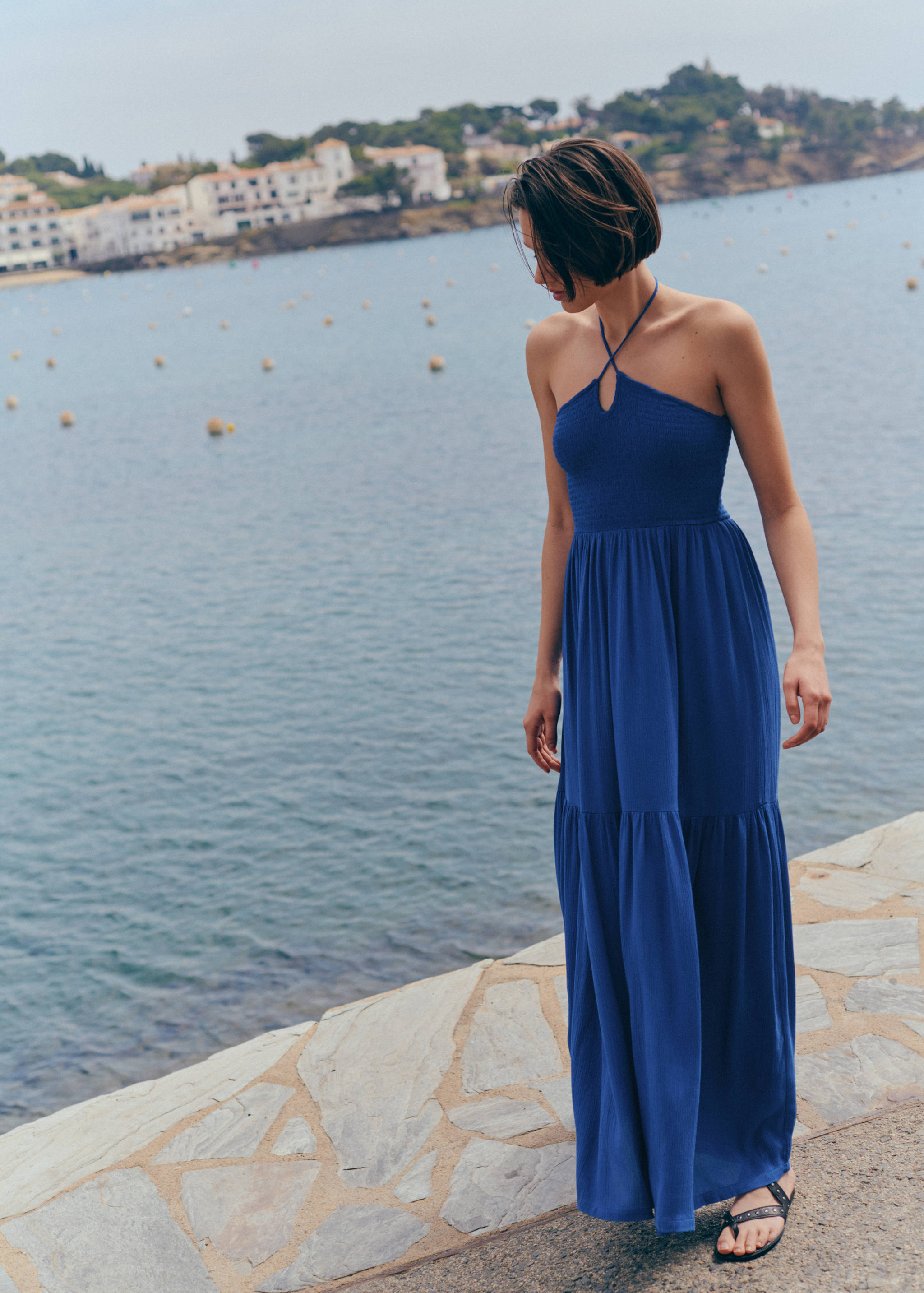 Halter panel dress - General plane