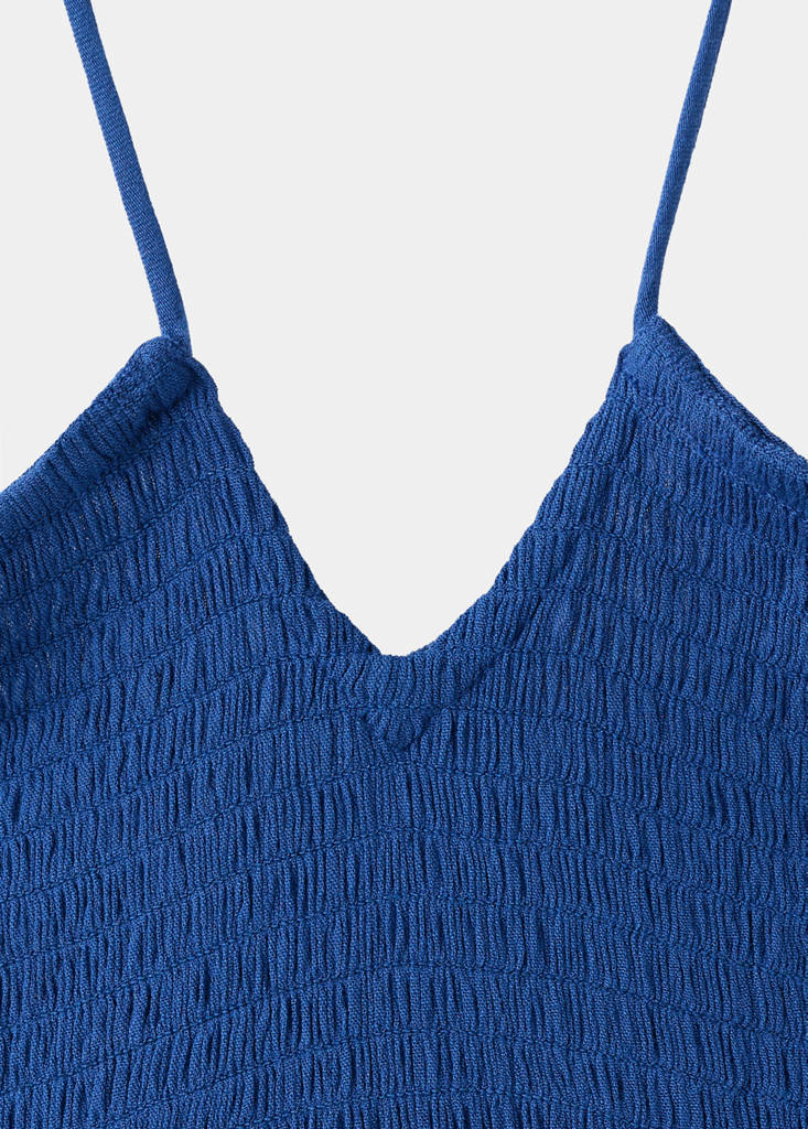 Halter panel dress — Vibrant blue