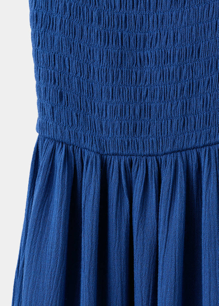 Halter panel dress — Vibrant blue