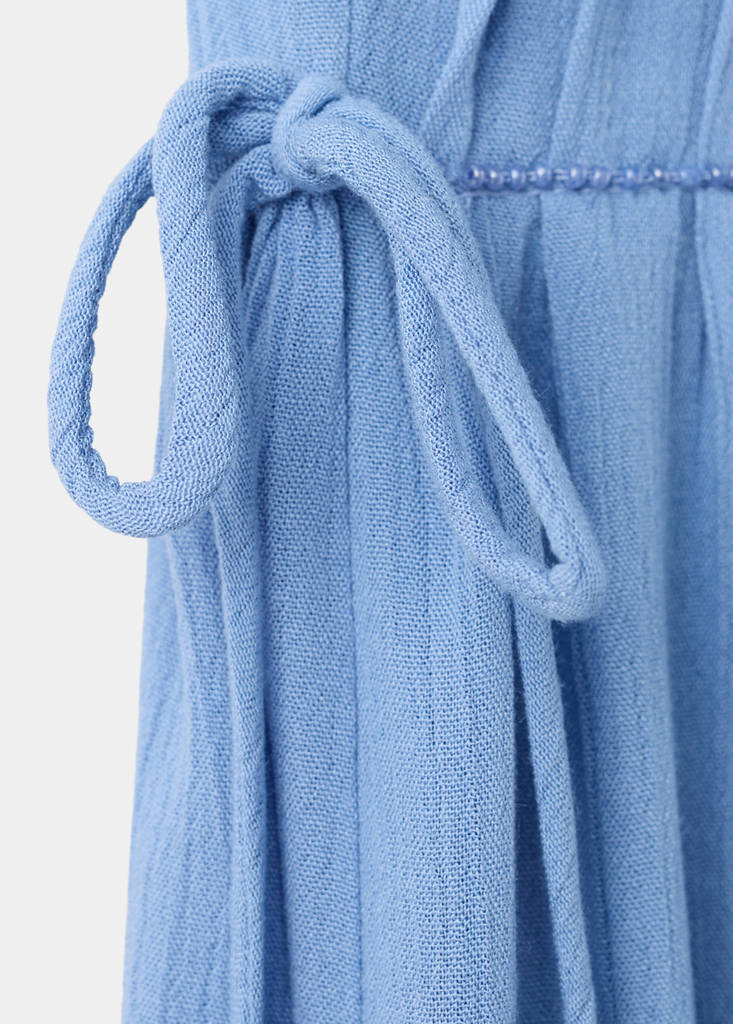 Long dress with bead detailing — Sky Blue