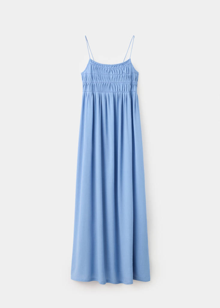 Long dress with bead detailing — Sky Blue