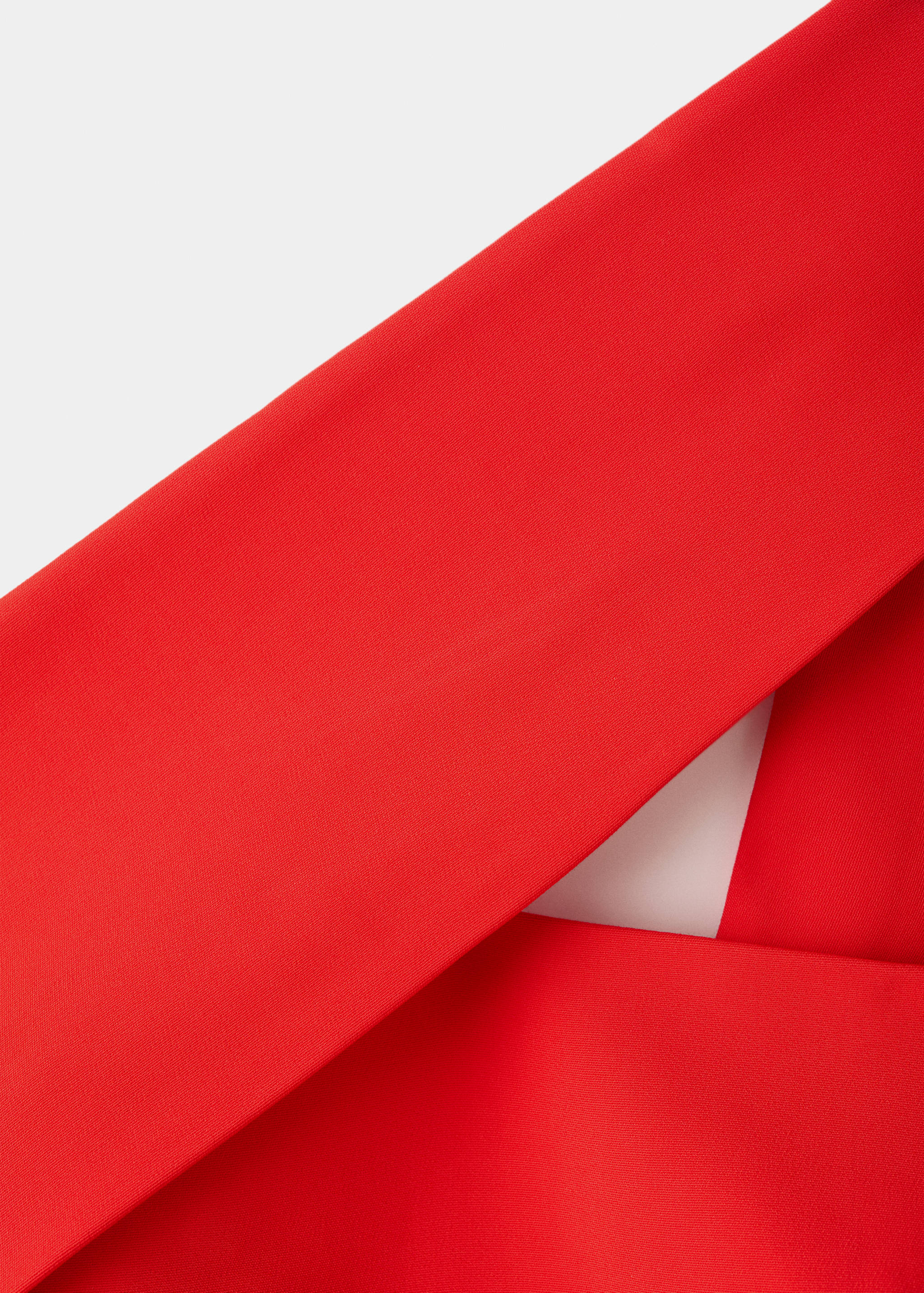 Asymmetric neckline dress with opening - Details of the article 0