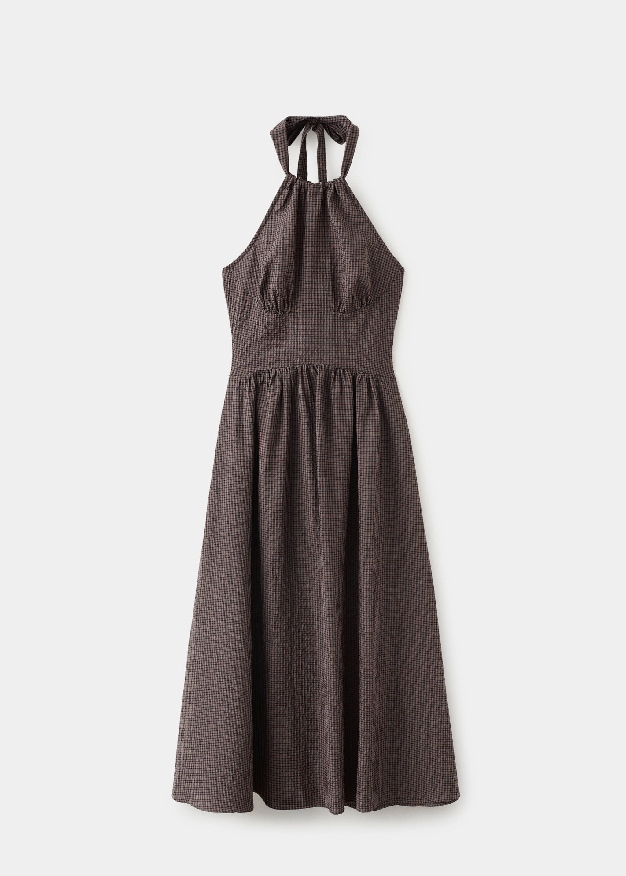 Gingham halter dress - Article without model