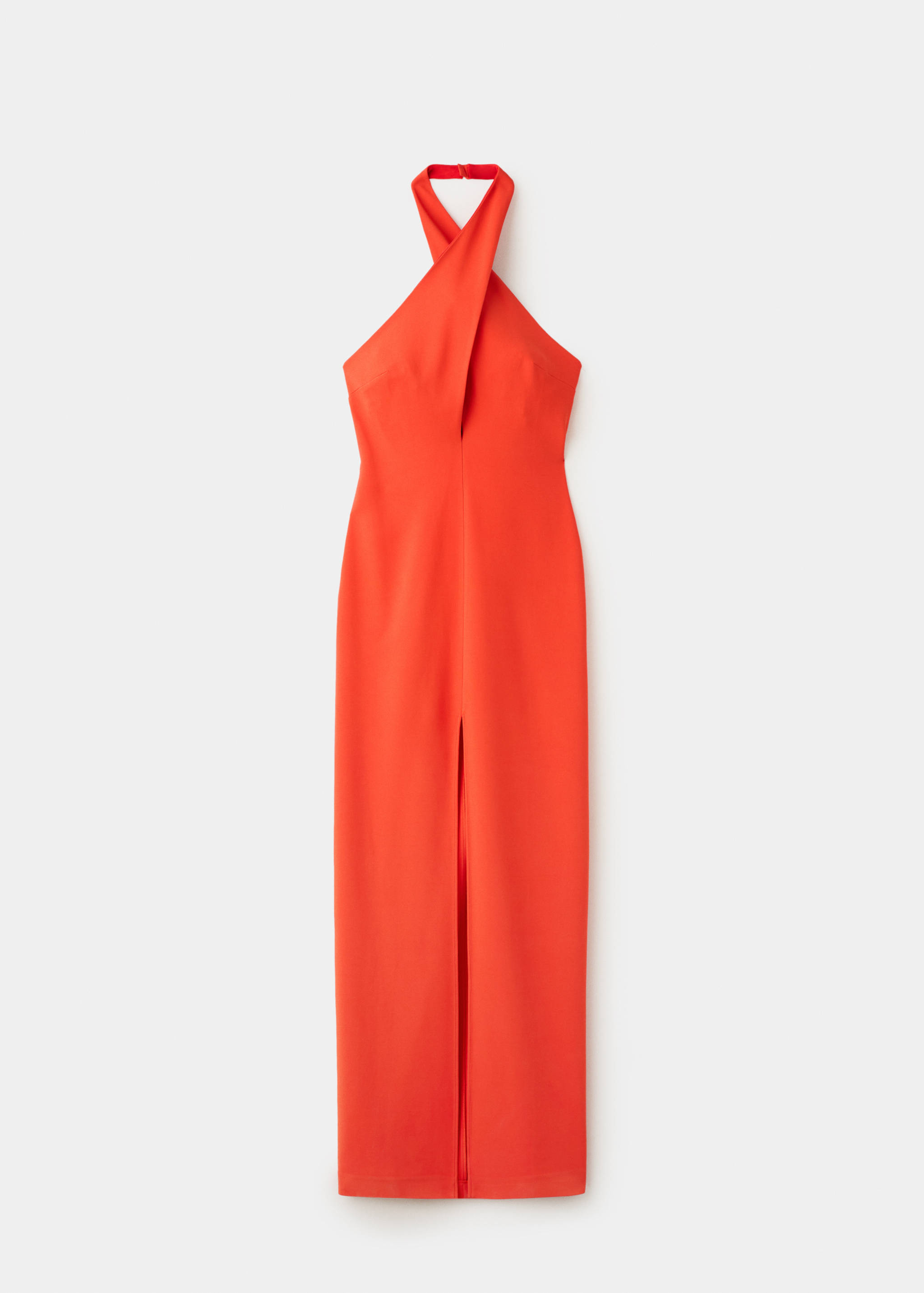 Vestido halter cruzado abertura - Artículo sin modelo