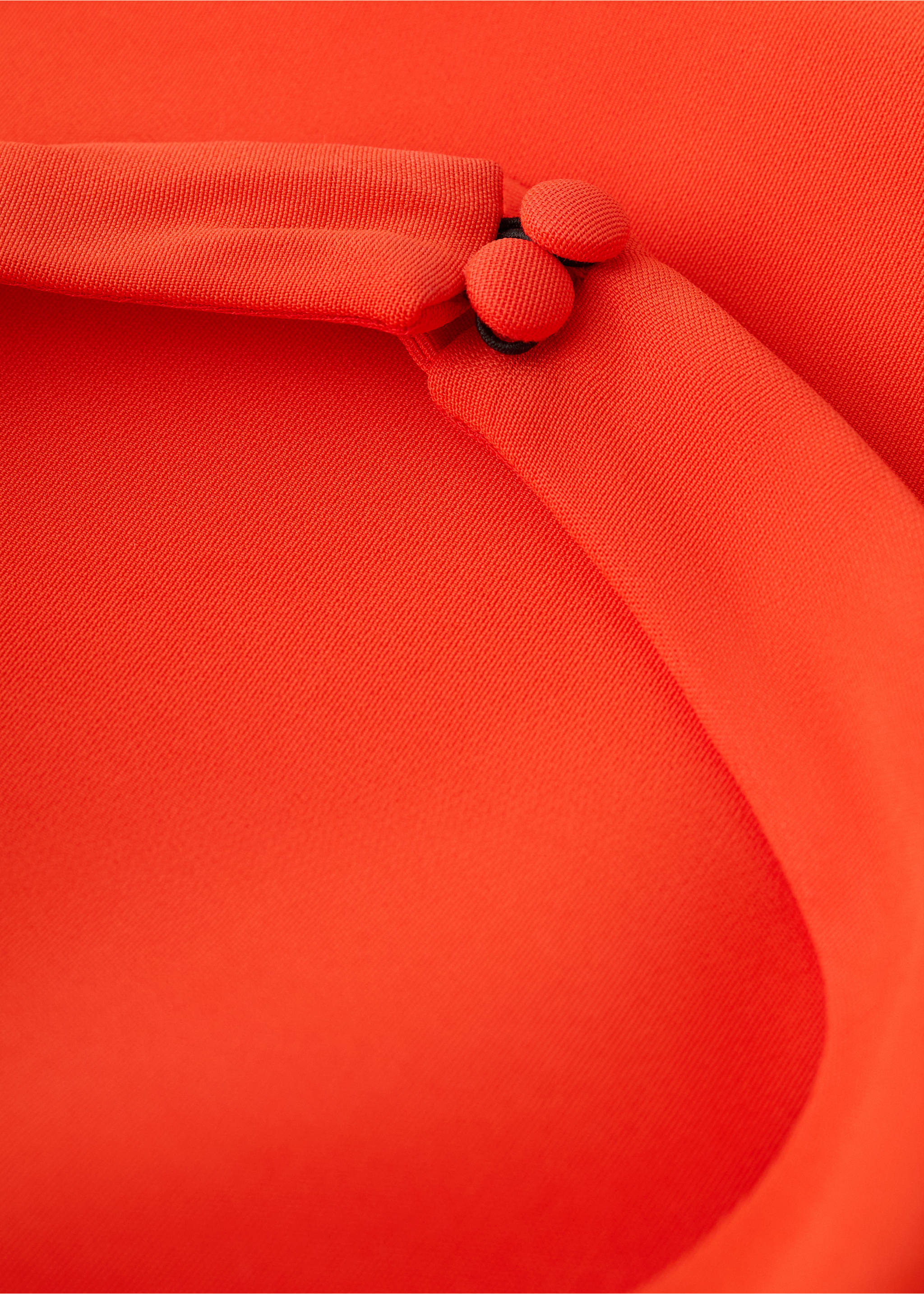 Vestido halter cruzado abertura - Detalle del artículo 0, Rojo. Ref: 37011461-00.