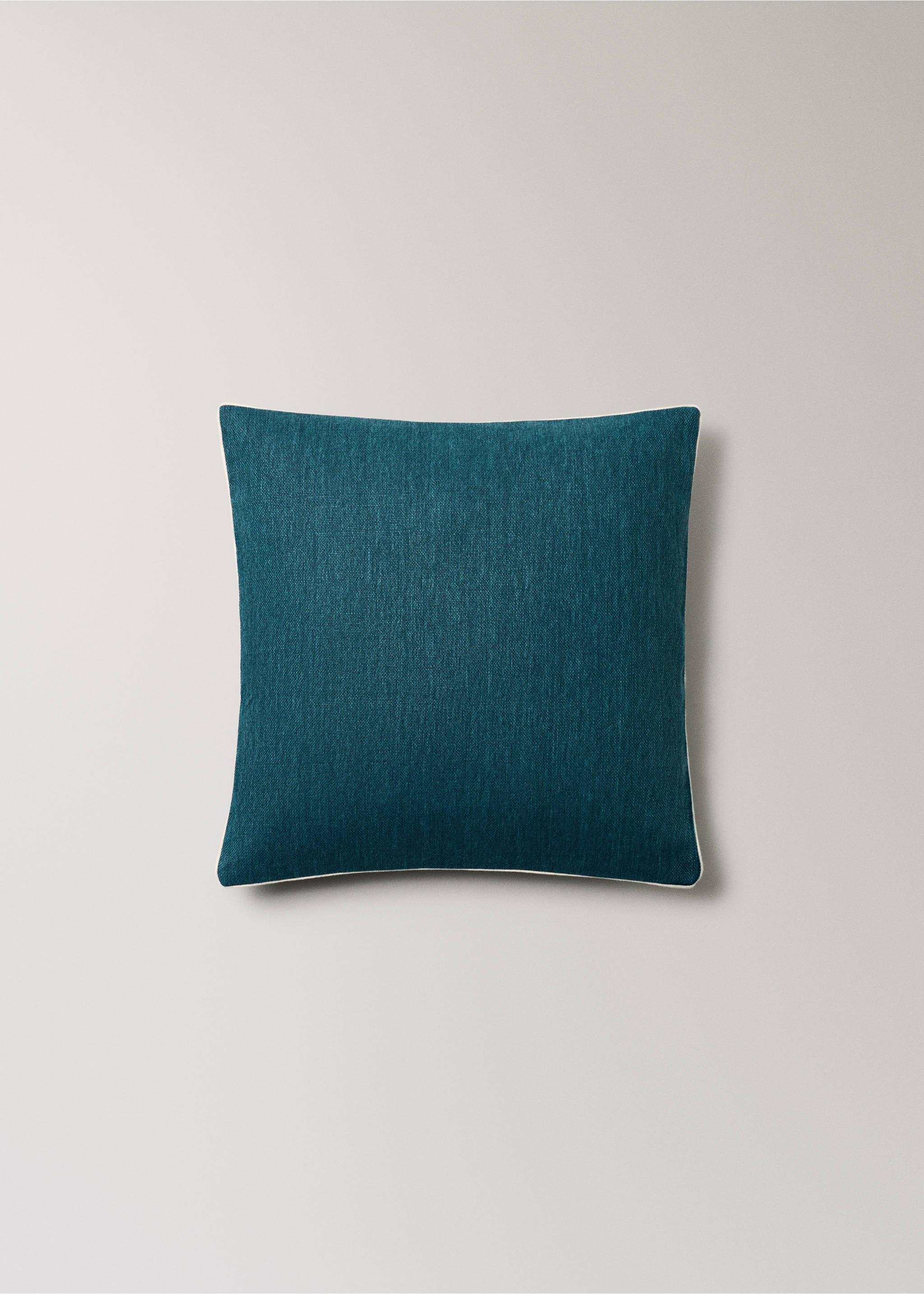 Cotton cushion cover 45x45 cm - Article without model, Petrol Blue. Ref: 37011470-00.