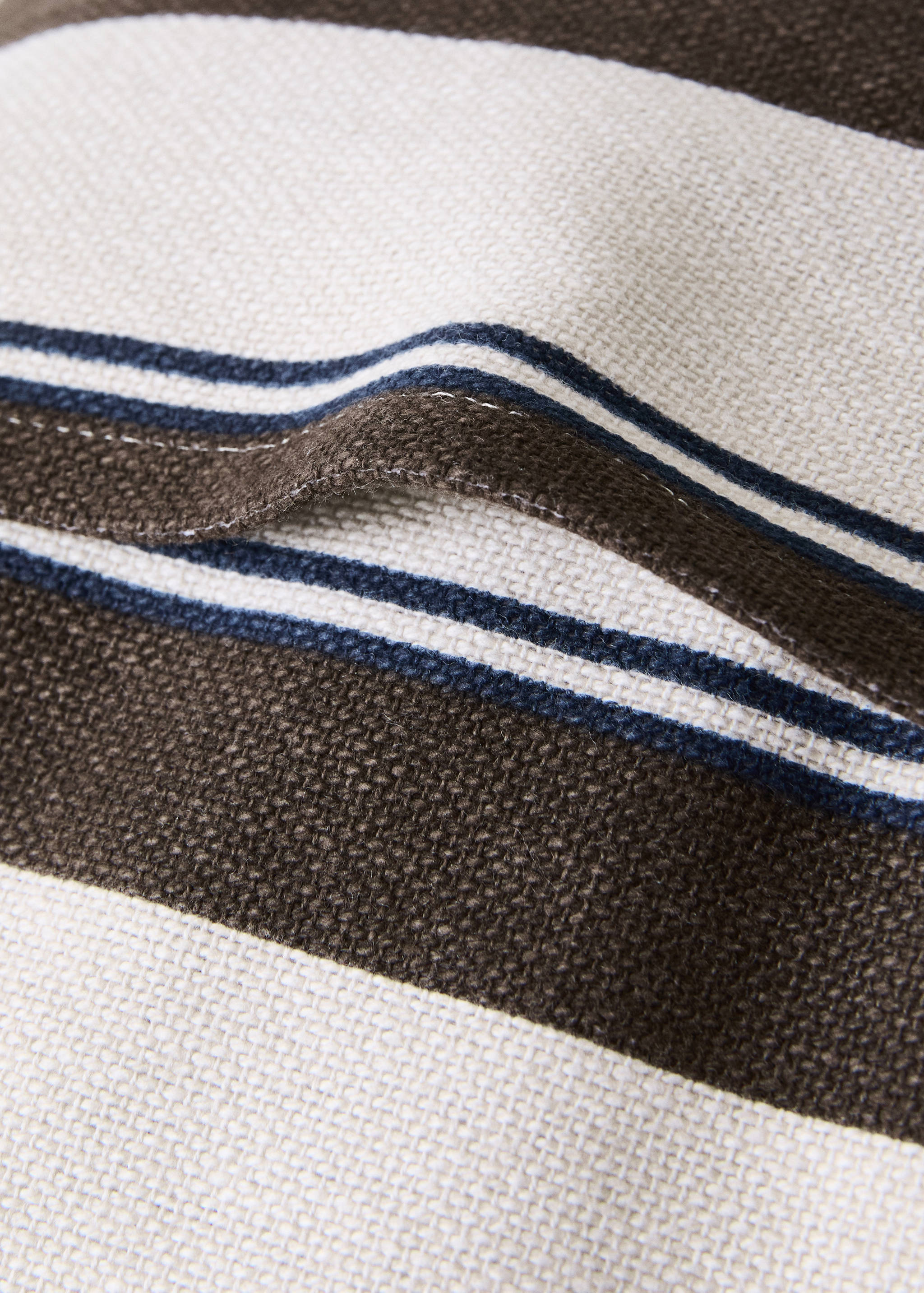 Cotton striped cushion cover 30x50cm - Details of the article 2