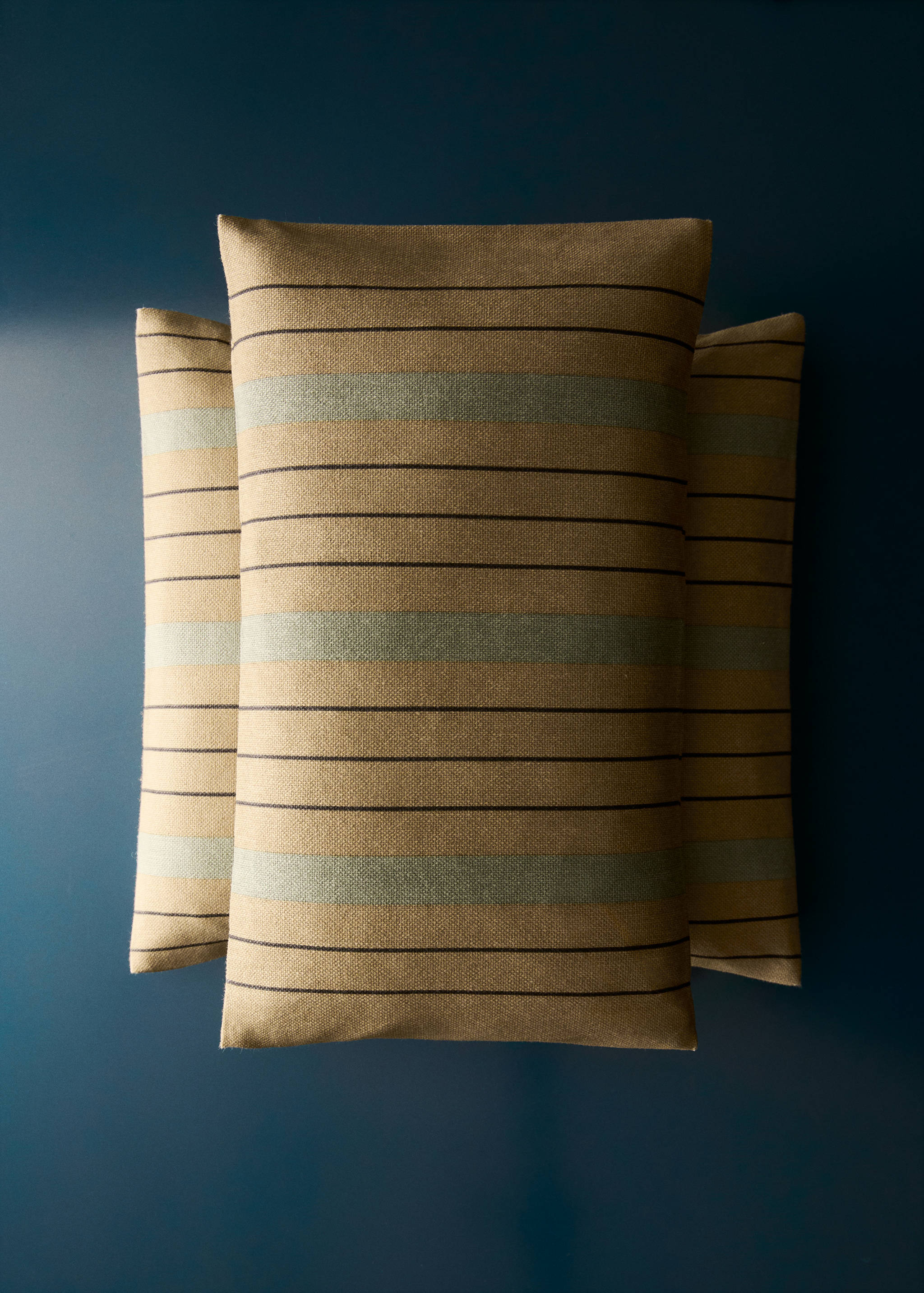 Cotton striped cushion cover 30x50cm - General plane