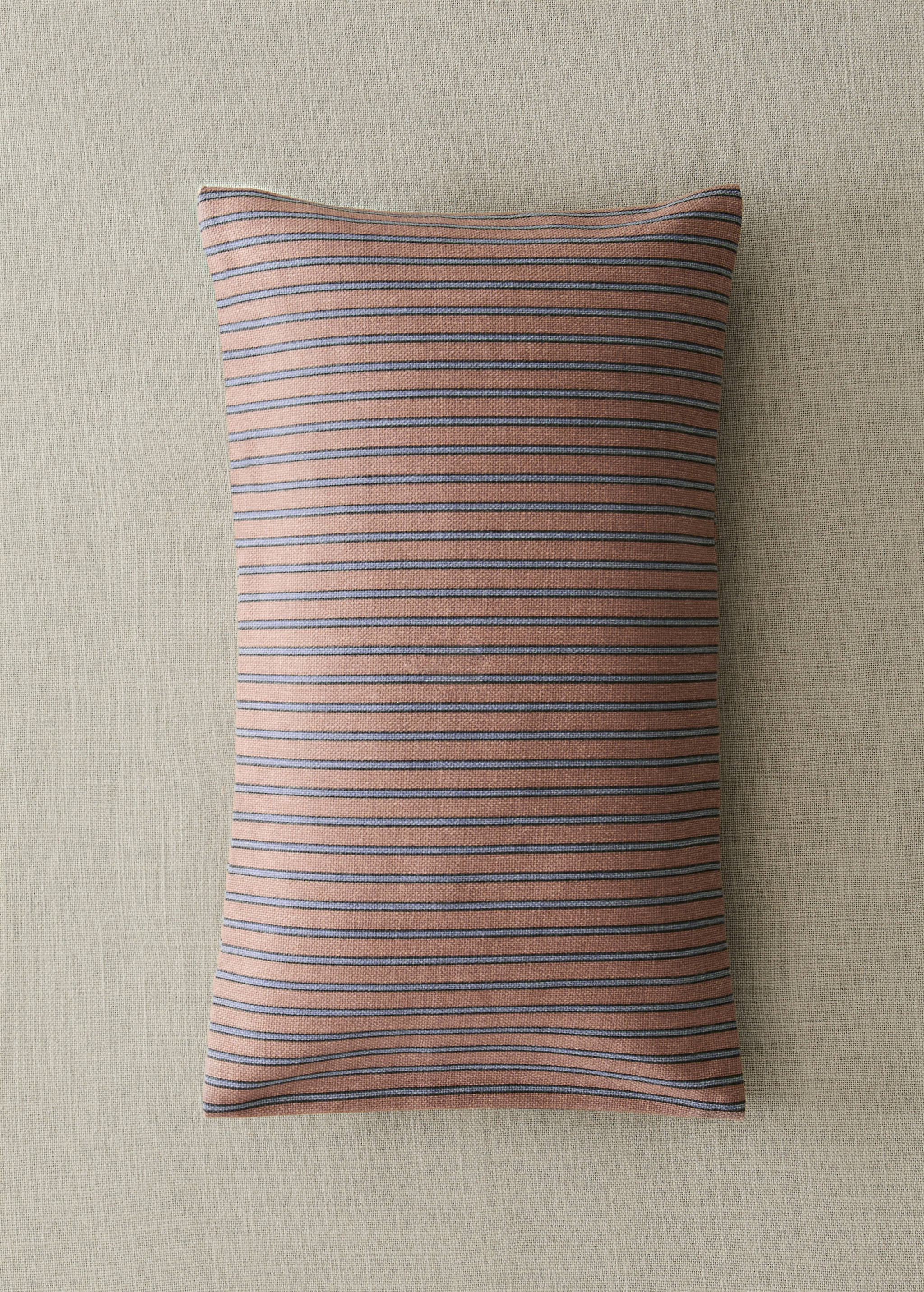 Cotton striped cushion cover 30x50cm - General plane
