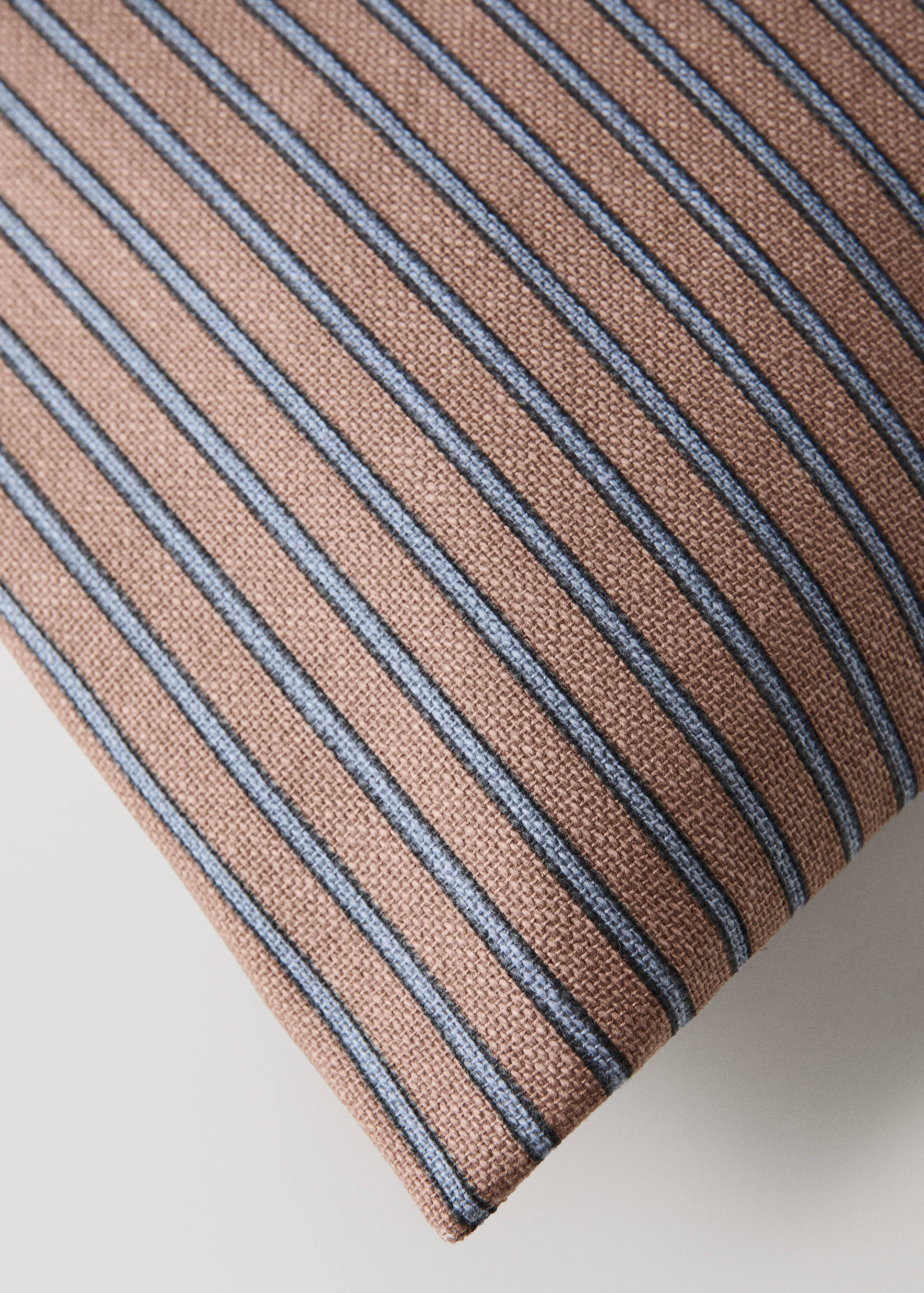 Cotton striped cushion cover 30x50cm - Details of the article 1