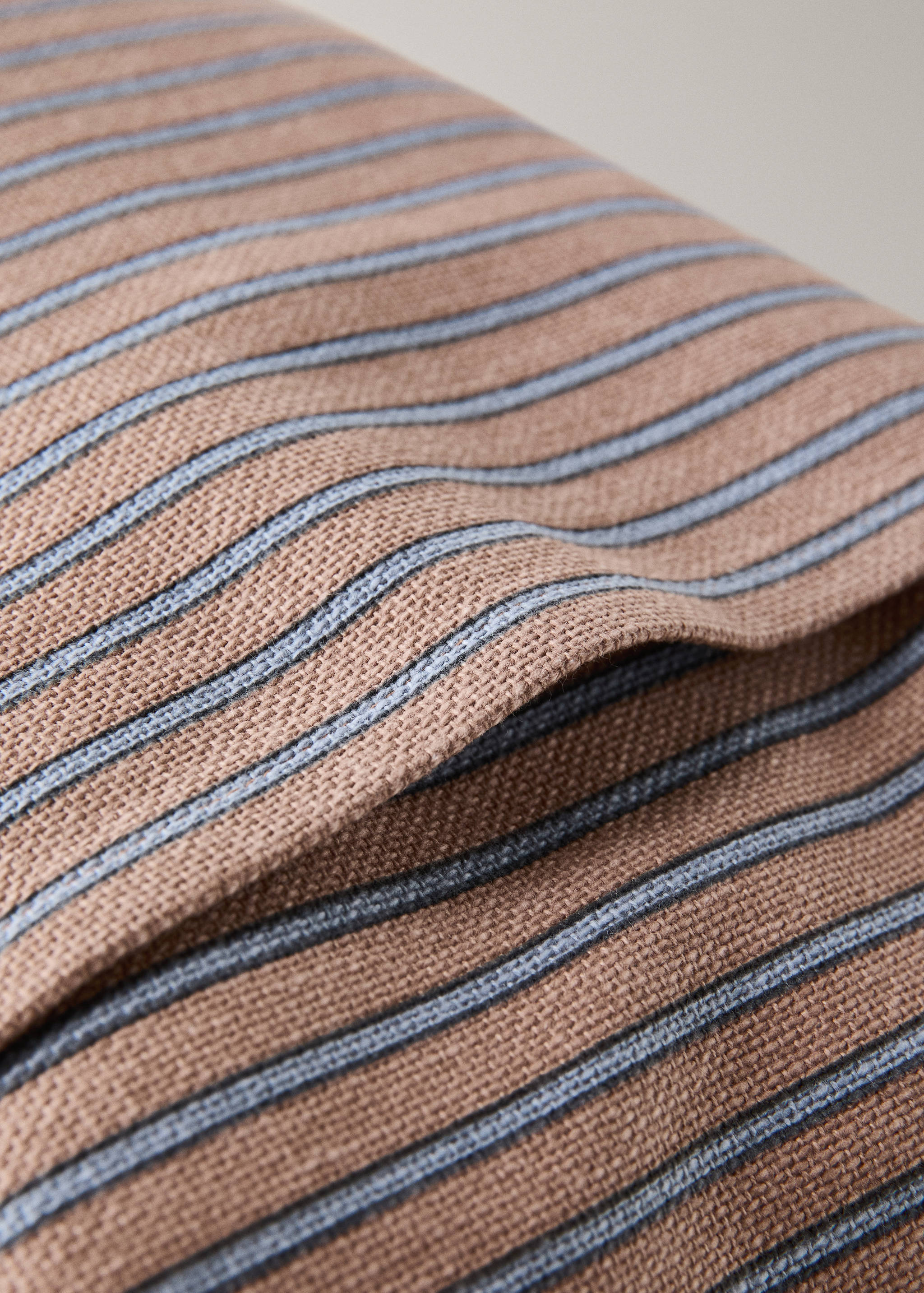 Cotton striped cushion cover 30x50cm - Details of the article 2