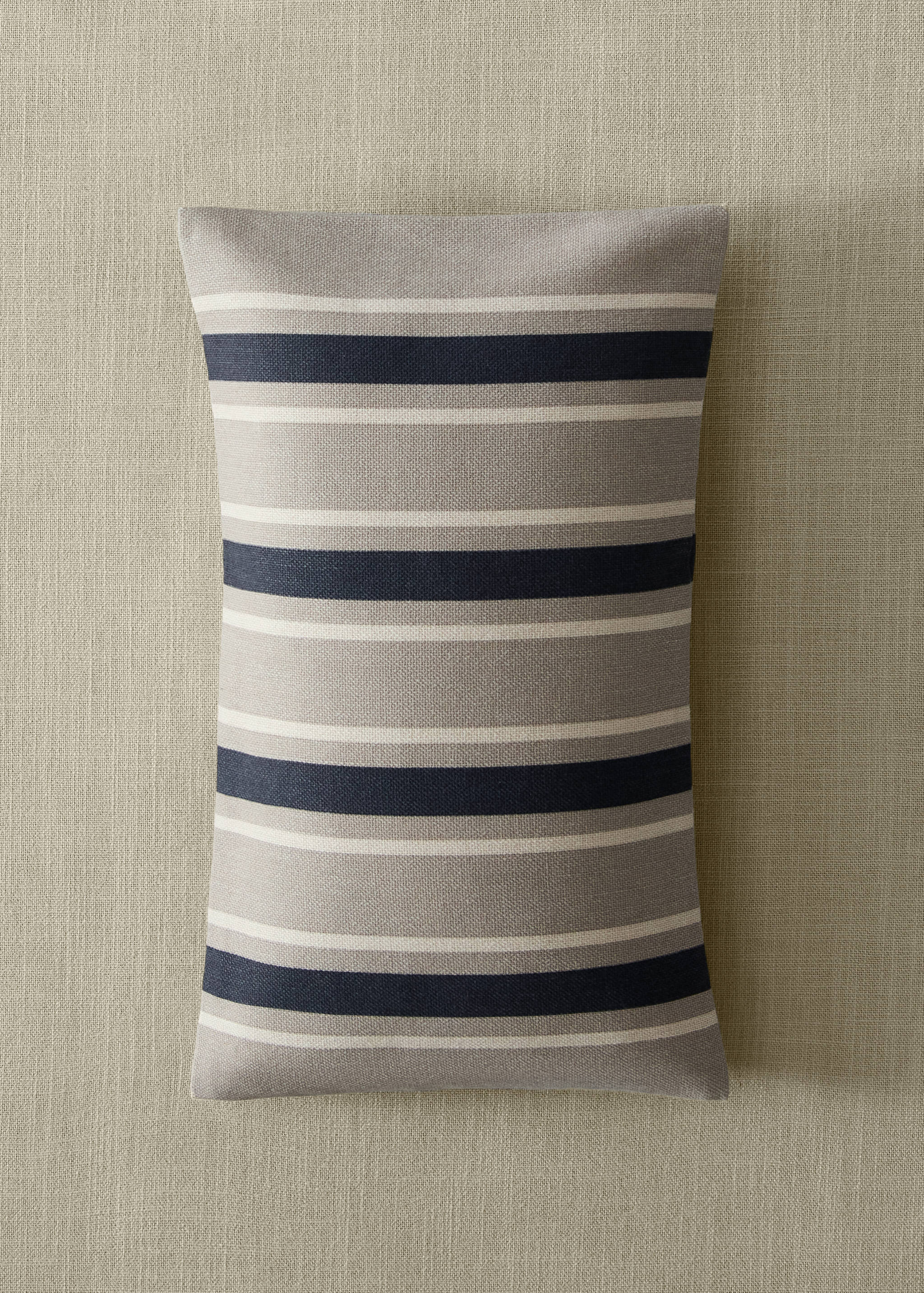 Cotton striped cushion cover 30x50cm - General plane