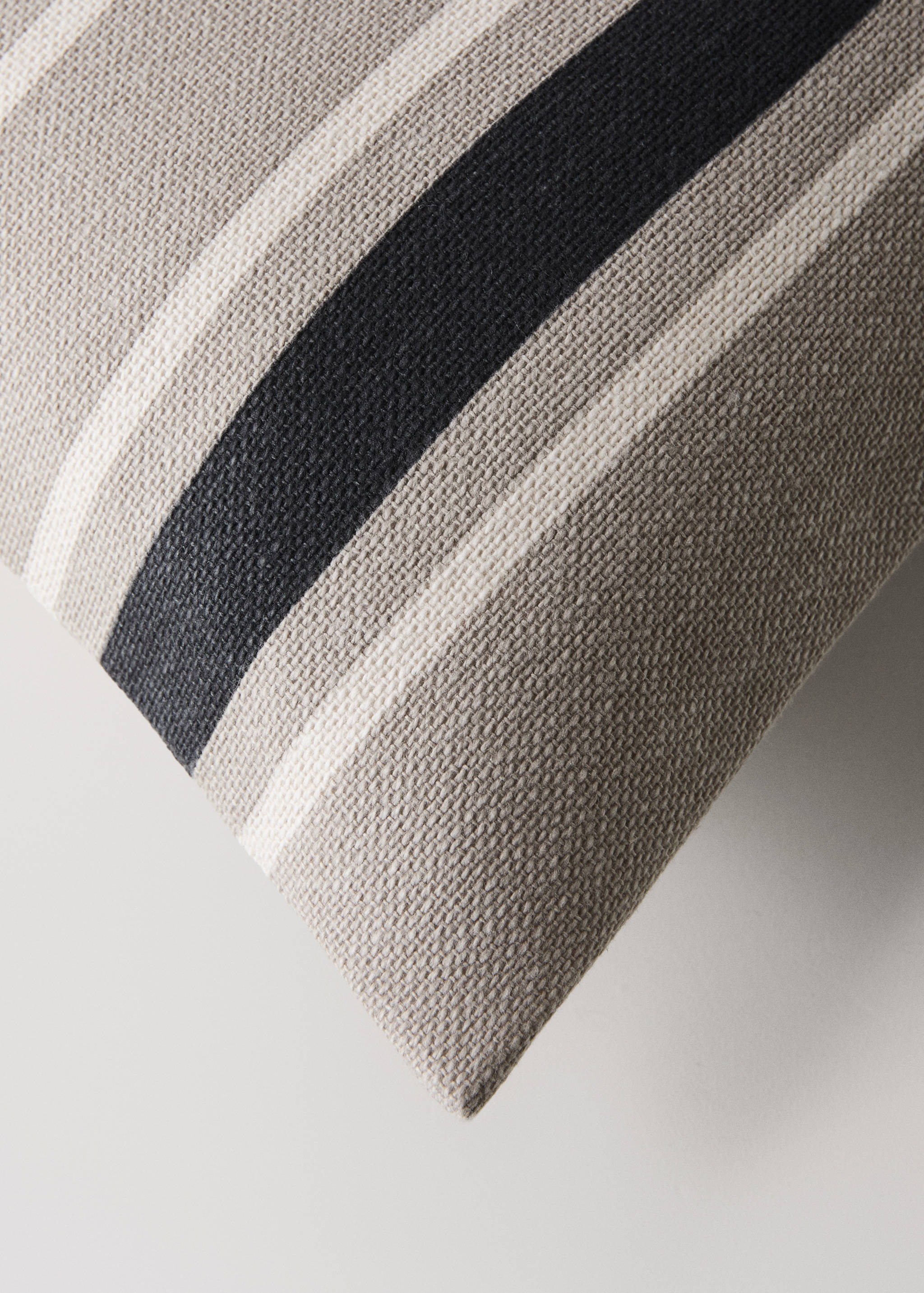 Cotton striped cushion cover 30x50cm - Details of the article 1
