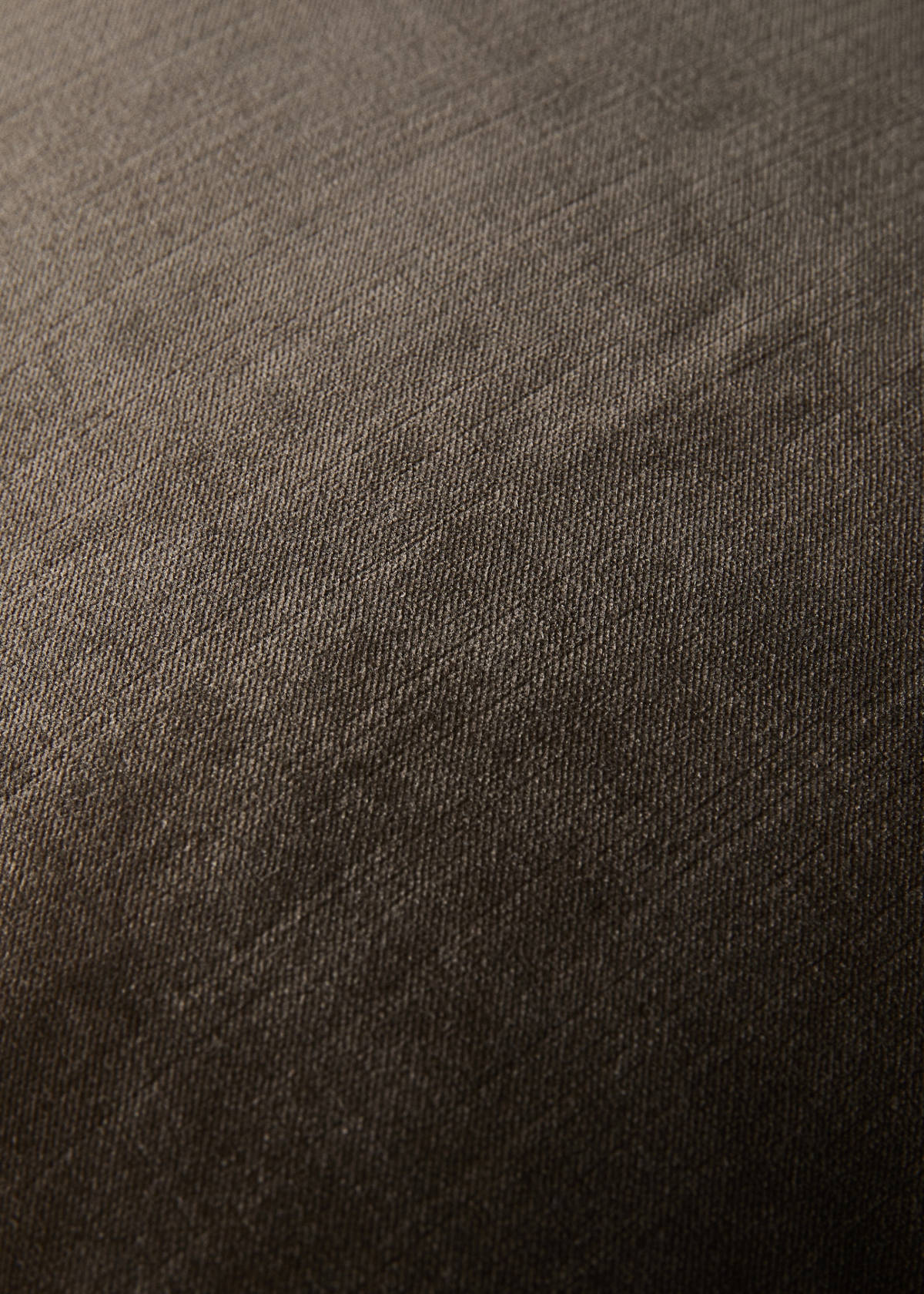 Velvet-effect cushion cover 45x45 cm — Brown