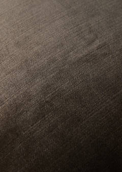 Velvet-effect cushion cover 45x45 cm — Brown 4