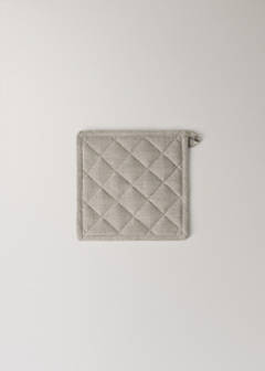 Washed linen oven mitt — Light/Pastel Brown 4