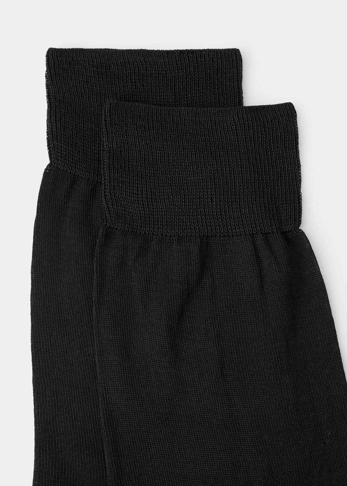 Pack of 2 long cotton socks — Black