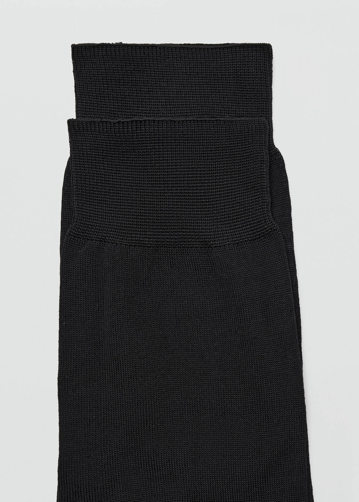 Pack of 2 long cotton socks — Black