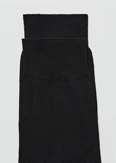 Pack of 2 long cotton socks — Black 3
