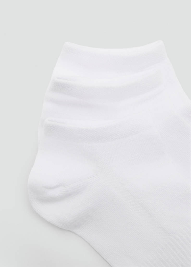 Pack of 3 cotton socks — White