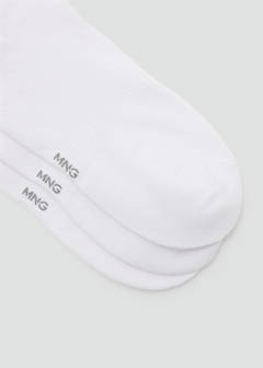 Pack of 3 cotton socks — White 3