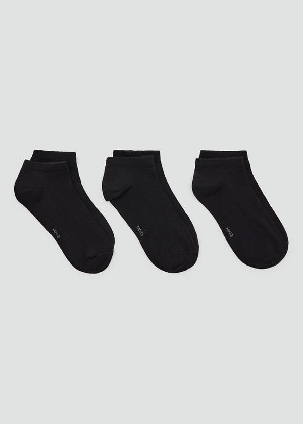 Pack of 3 cotton socks — Black