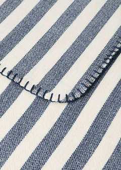 Striped throw 70 x 100 cm — Navy 3