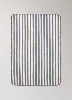 Striped throw 70 x 100 cm — Navy 4