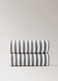 Striped throw 70 x 100 cm — Navy 6