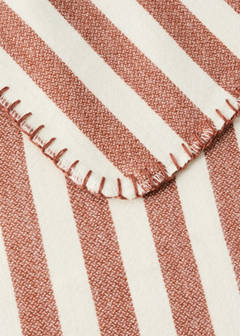 Striped throw 70 x 100 cm — Russet 3