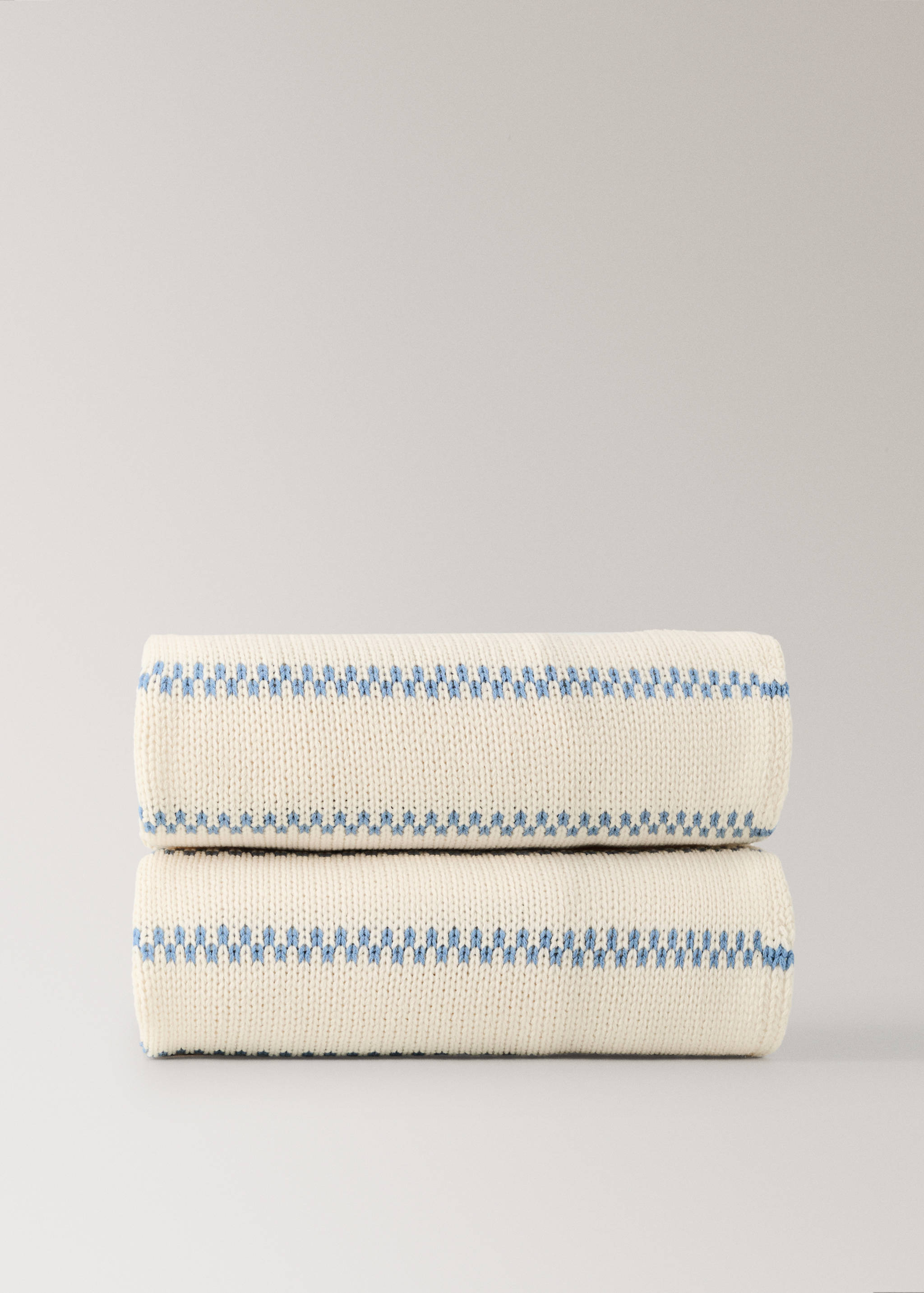 Striped wool blend blanket - Zboží bez modelu