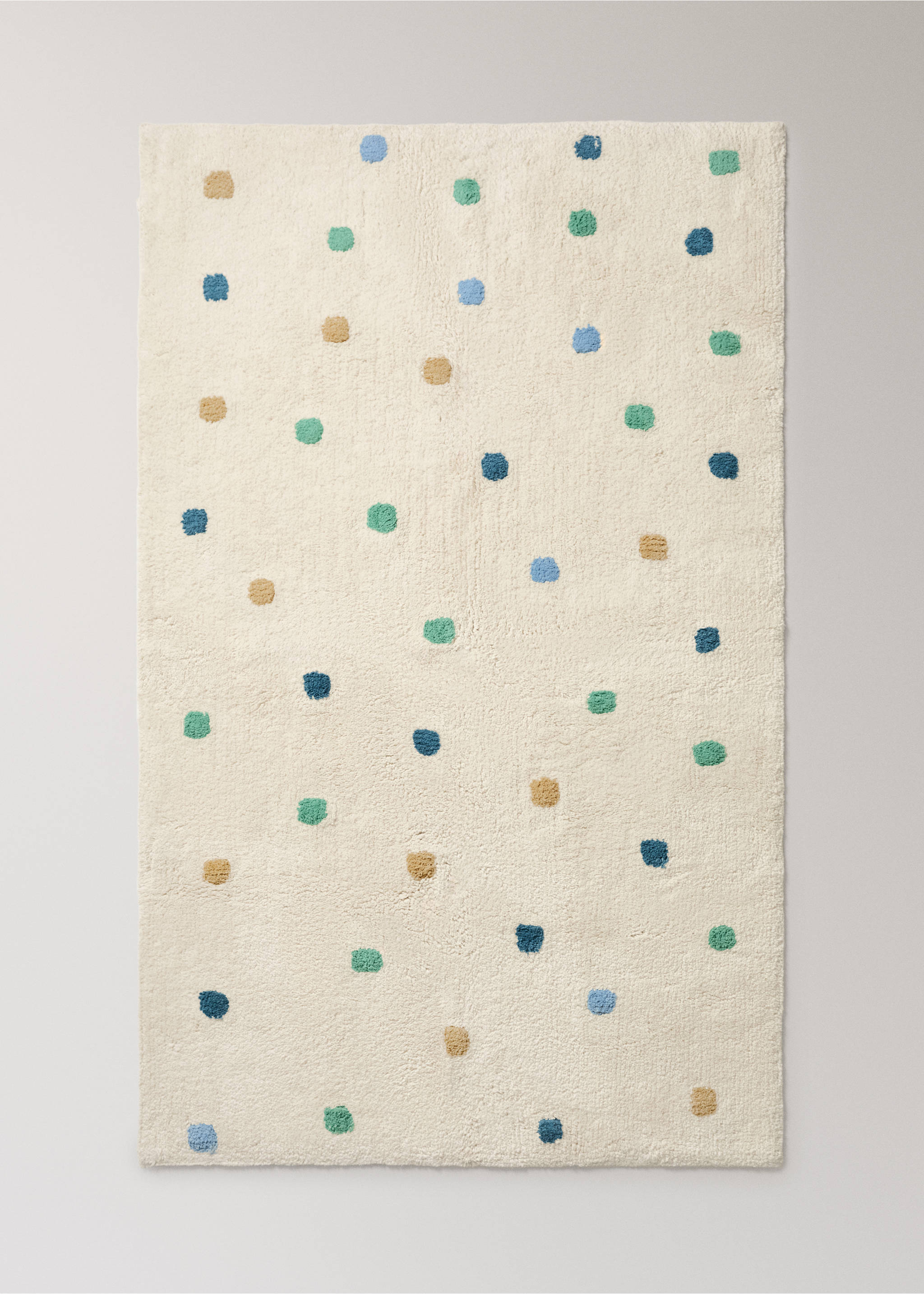 100% cotton tufted polka dot rug - Article without model, Navy. Ref: 37011492-00.