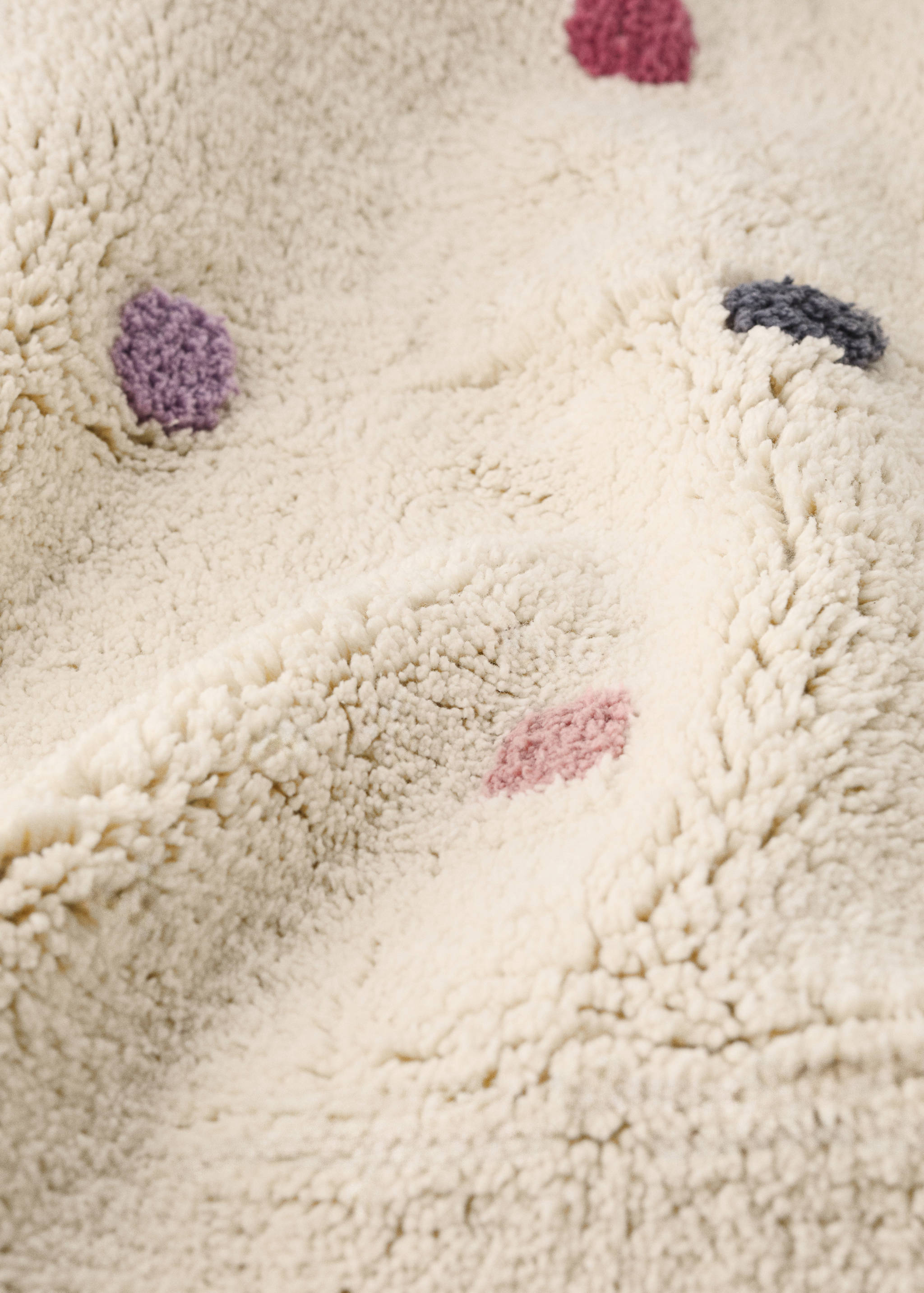 100% cotton tufted polka dot rug - Details of the article 2