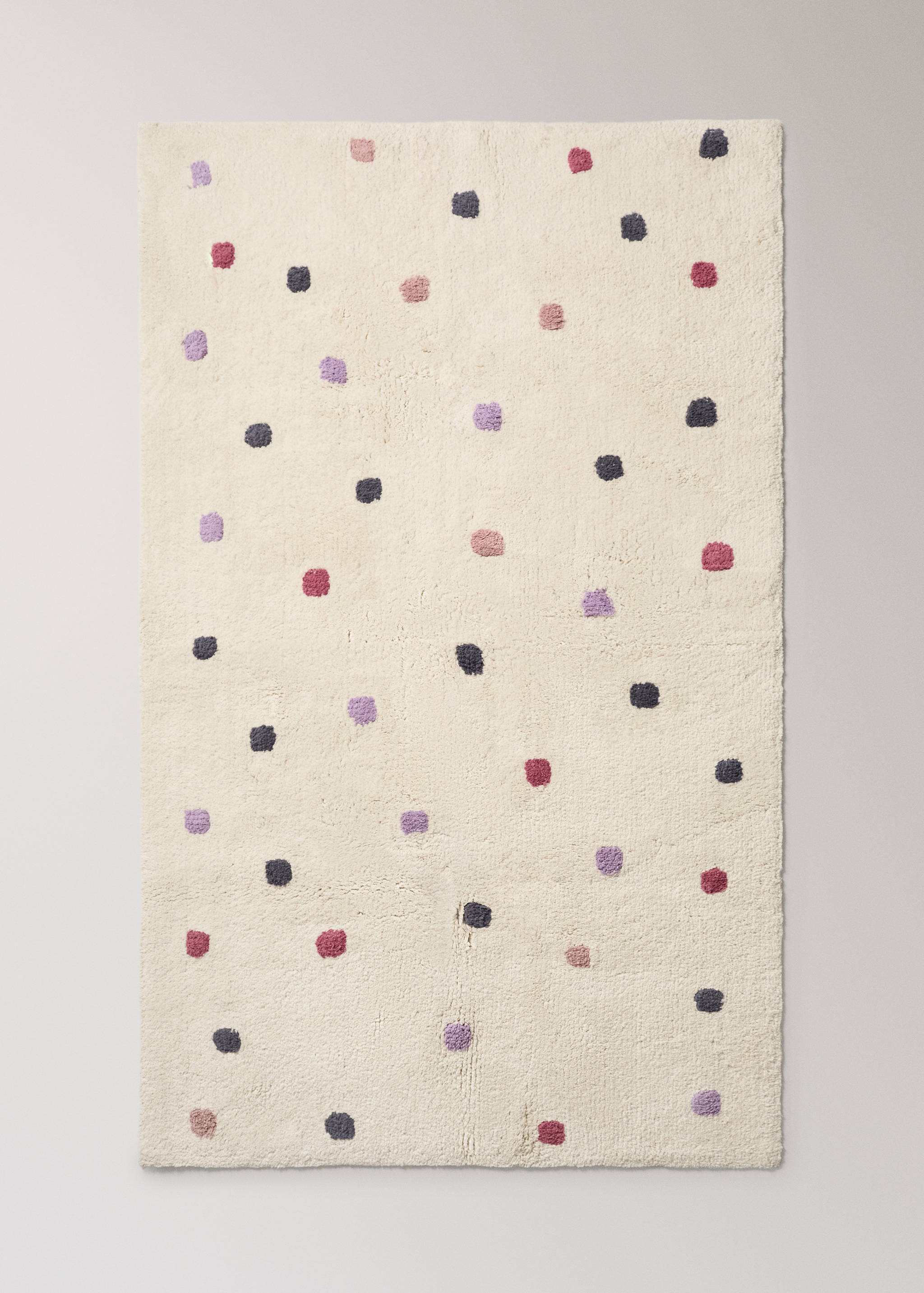 100% cotton tufted polka dot rug - Article without model