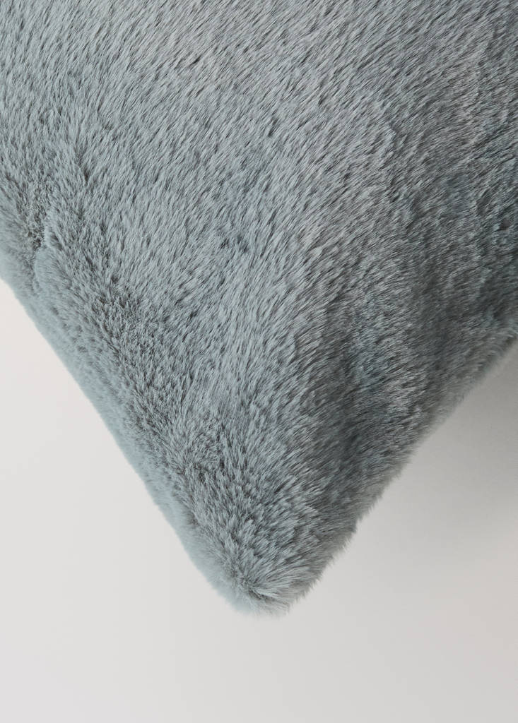 Faux fur cushion cover 30x40 cm — Forest Green
