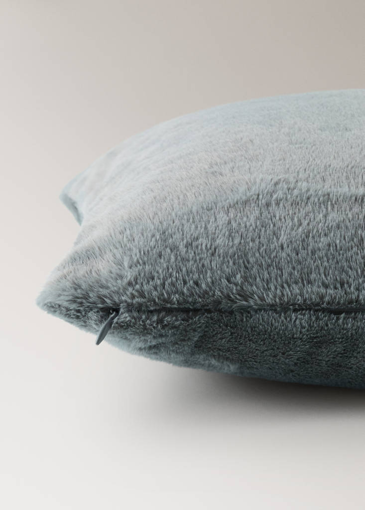 Faux fur cushion cover 30x40 cm — Forest Green