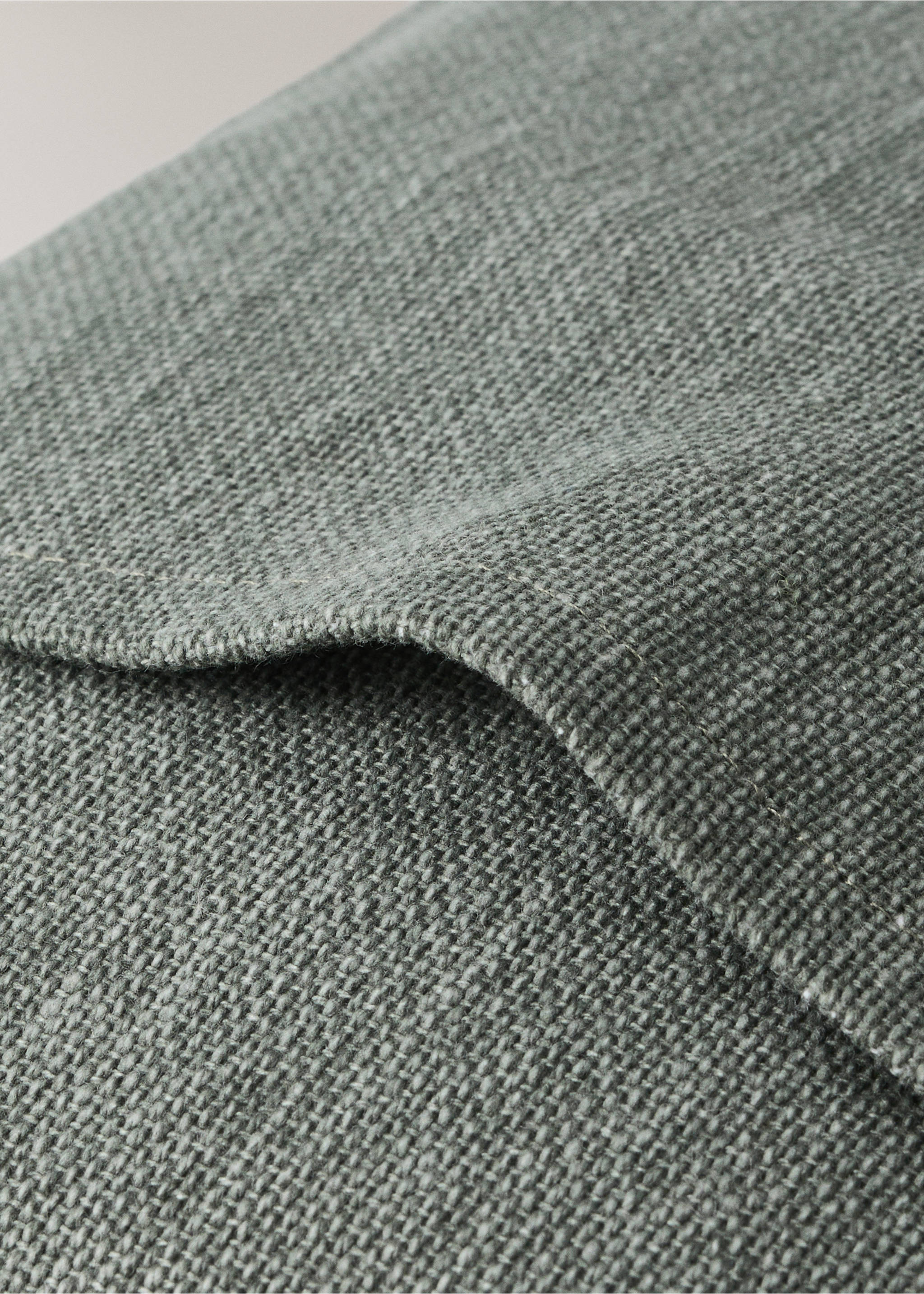 Piped cushion cover 30x40cm - Details of the article 2, Forest Green. Ref: 37011496-00.