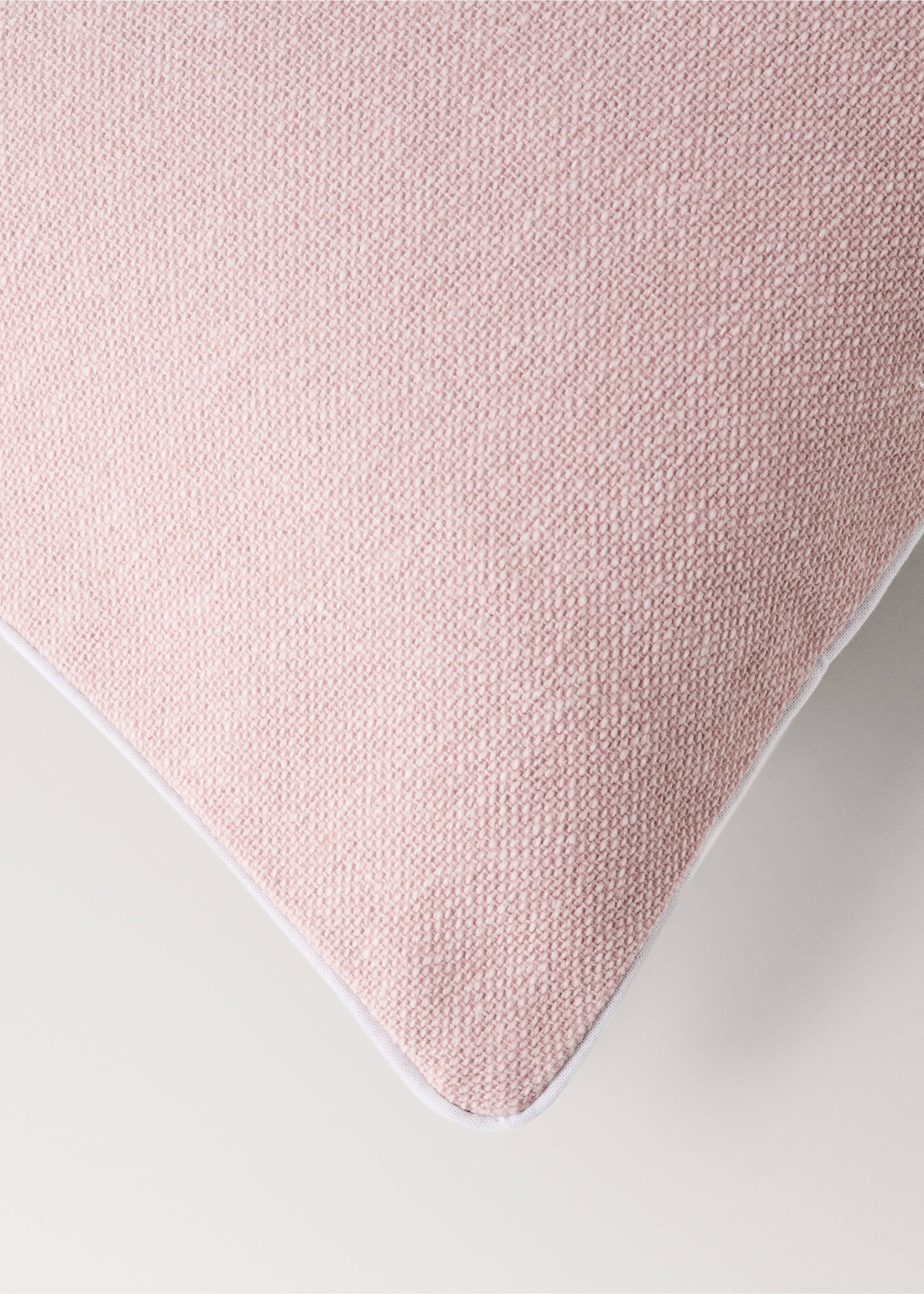 Piped cushion cover 30x40cm - Details of the article 1, Nude. Ref: 37011496-00.