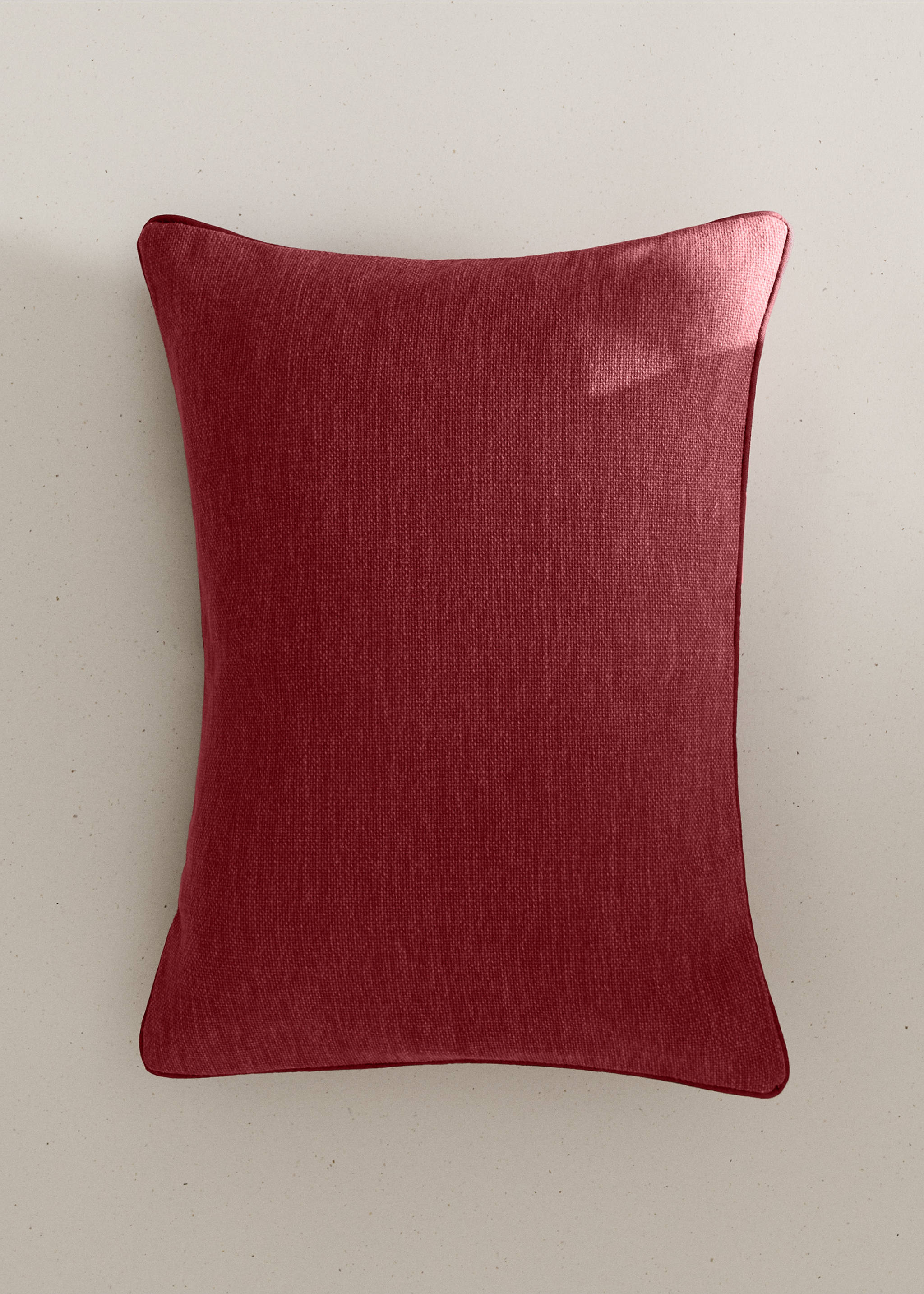 Piped cushion cover 30x40cm - General plane, Coral Red. Ref: 37011496-00.