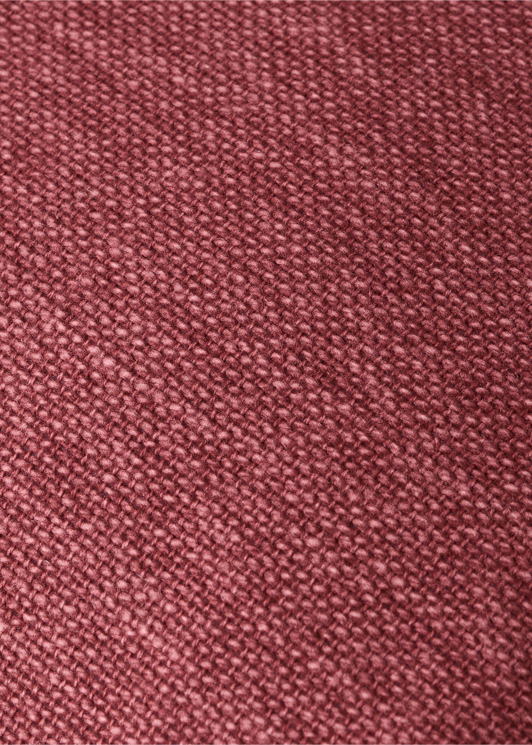 Piped cushion cover 30x40cm - Details of the article 3, Coral Red. Ref: 37011496-00.