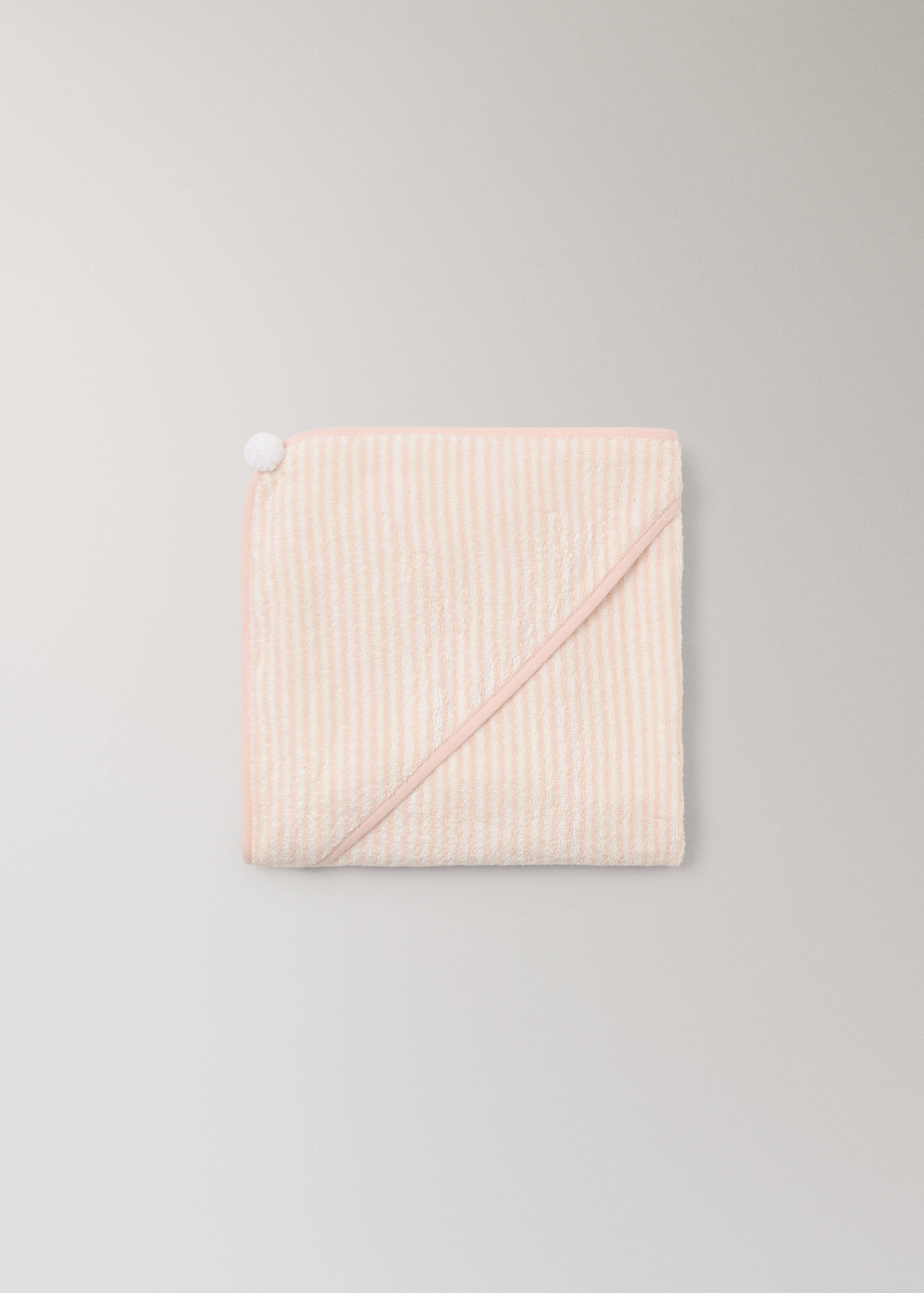 Striped cotton bath cape - Detaljer om artikeln 3