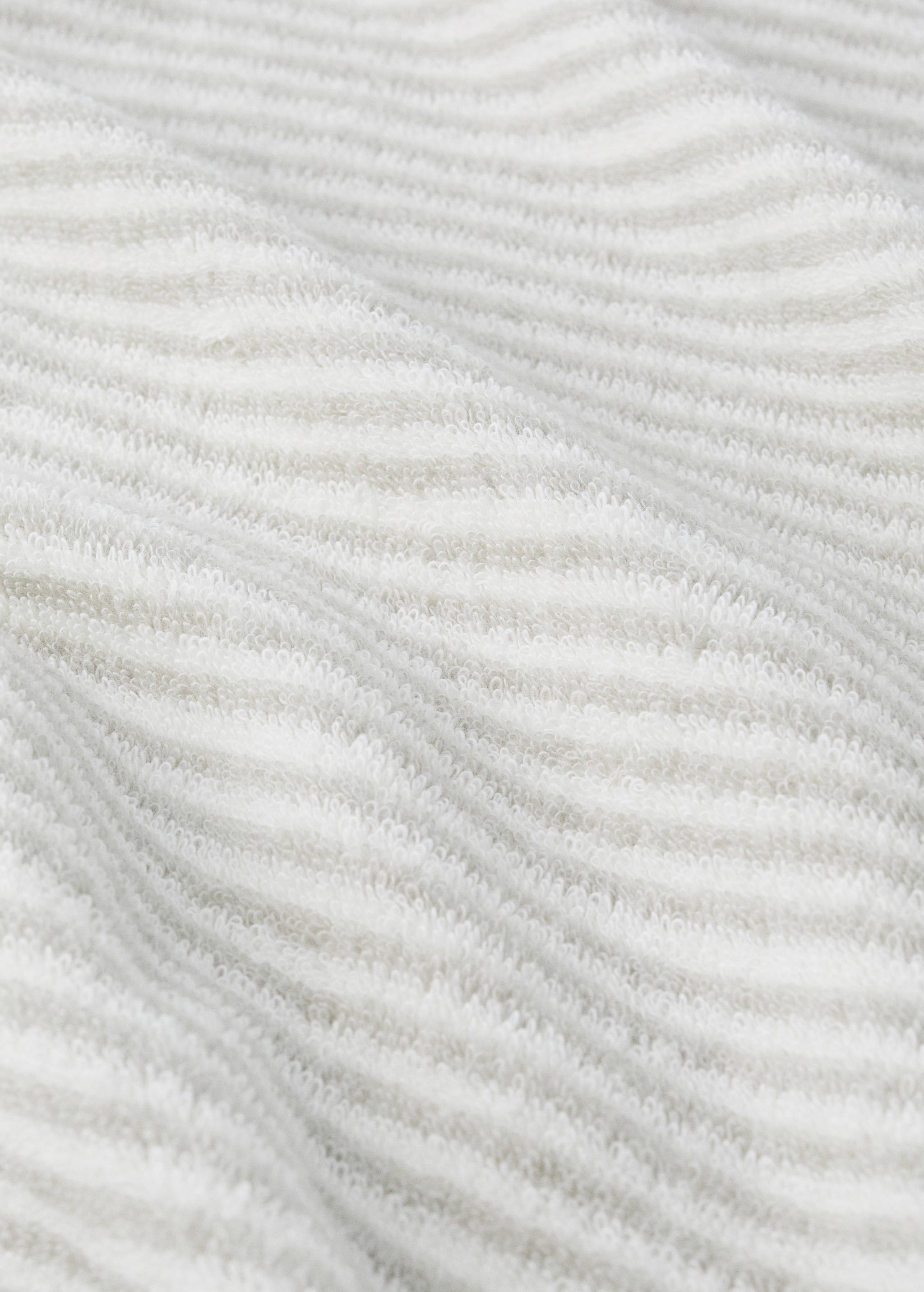 Striped cotton bath cape - Detaljer om artikeln 2