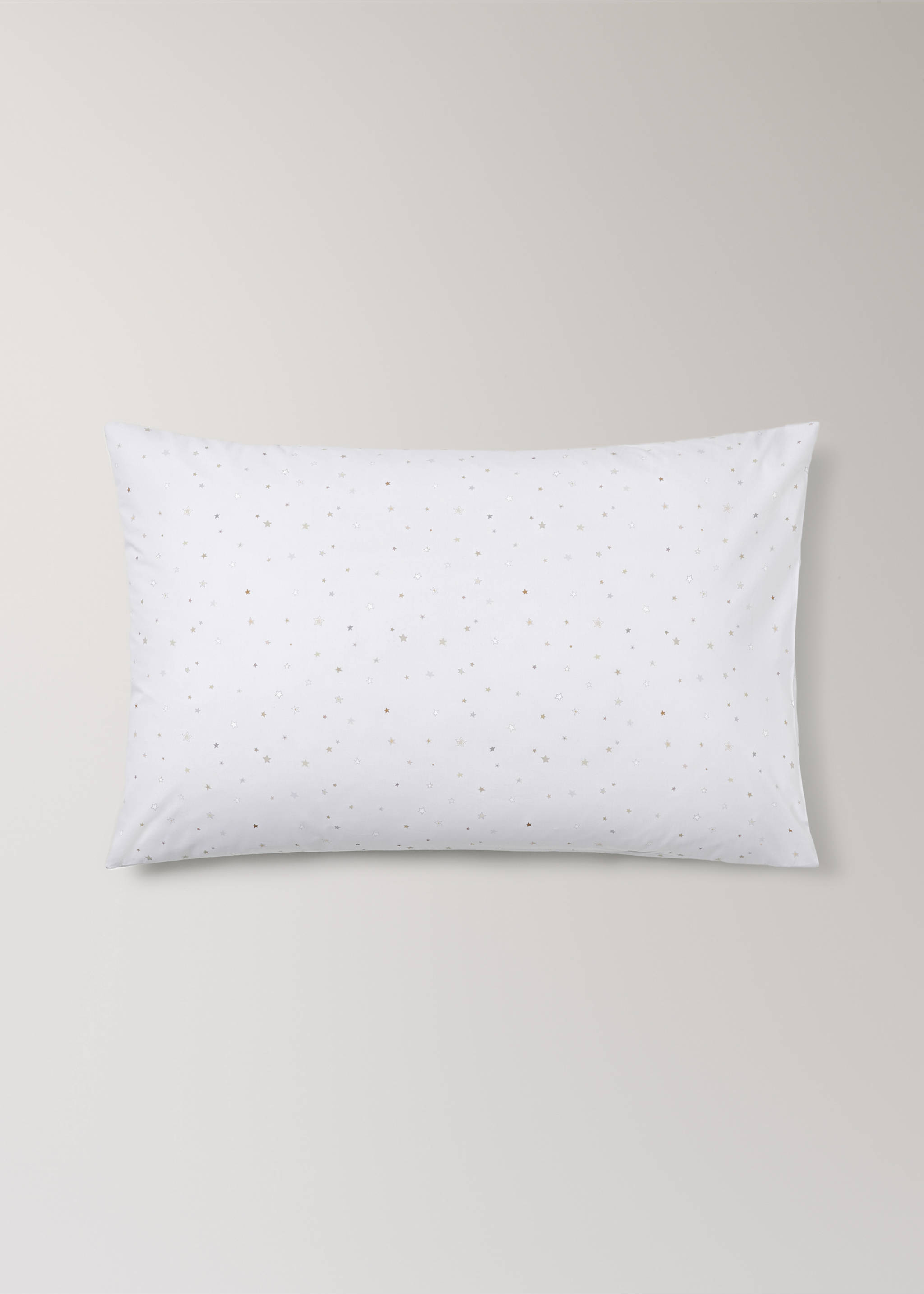 100% cotton children's pillowcase stars 50x75 - Article without model, Sand. Ref: 37011500-00.