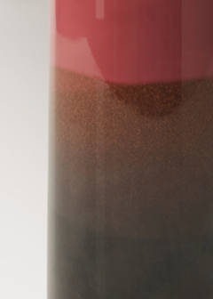 Medium two-tone earthenware vase — Fuchsia 3