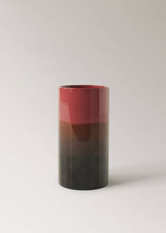 Medium two-tone earthenware vase — Fuchsia 5