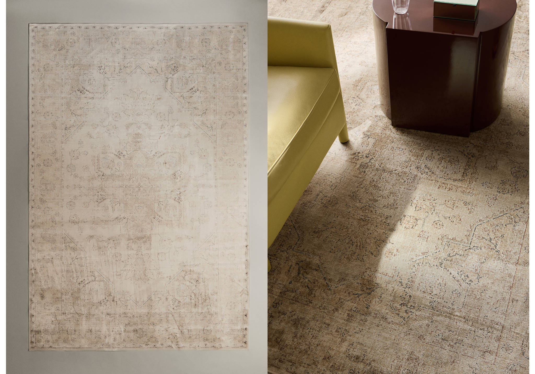 Tapis effet vieilli - Plan panoramique