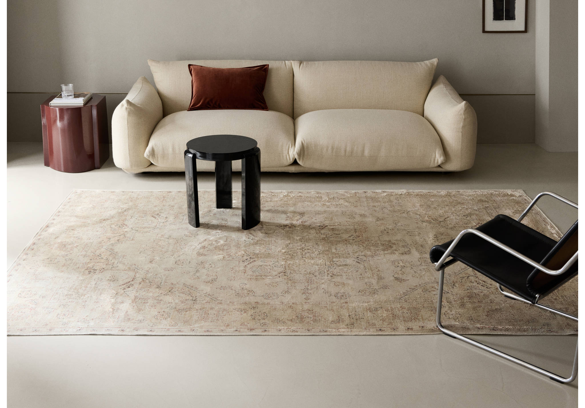 Vintage-look rug - Panoramic plane