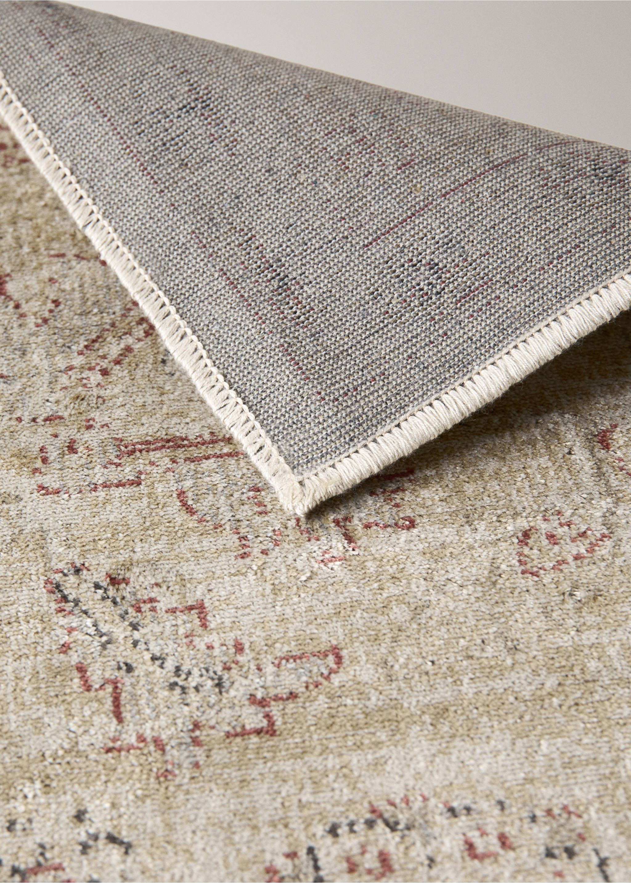 Tapis effet vieilli - Détail de l'article 3, Beige. Ref: 37011526-00.